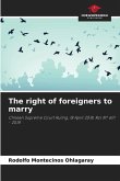 The right of foreigners to marry
