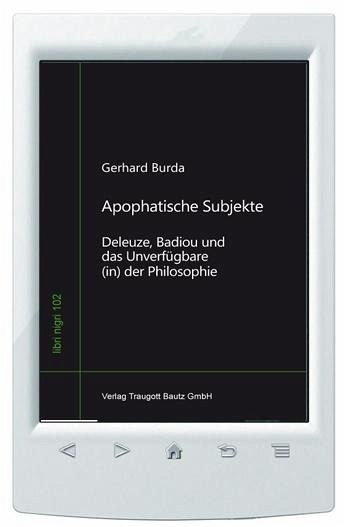 Apophatische Subjekte (eBook, PDF)