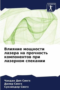 Vliqnie moschnosti lazera na prochnost' komponentow pri lazernom spekanii - Singh, Chandan Dip;Singh, Daler;Singh, Sukhinder