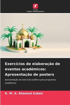 Exercícios de elaboração de eventos académicos: Apresentação de posters - Zubair, K. M. A. Ahamed