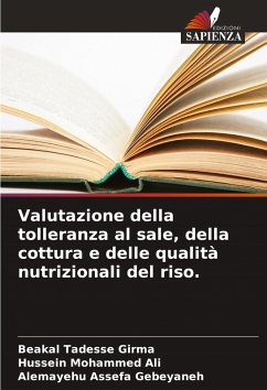 Cover Valutazione della tolleranza al sale, della cottura e delle qualità nutrizionali del riso.
