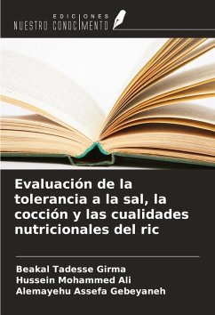 Cover Evaluación de la tolerancia a la sal, la cocción y las cualidades nutricionales del ric