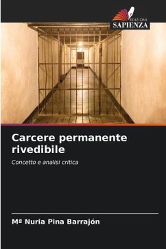 Carcere permanente rivedibile - Pina Barrajón, Mª Nuria