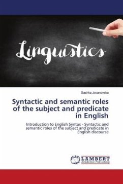 Syntactic and semantic roles of the subject and predicate in English - Jovanovska, Sashka