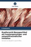 Kupferoxid-Nanopartikel als kostengünstiger und umweltfreundlicher Inhibitor