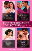 Modern Romance January 2024 Books 1-4: The Baby His Secretary Carries (Bound by a Surrogate Baby) / The Italian's Pregnant Enemy / His Last-Minute Desert Queen / A Vow to Redeem the Greek (eBook, ePUB)