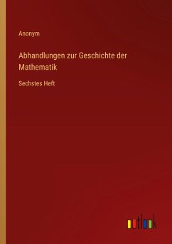 Cover Abhandlungen zur Geschichte der Mathematik