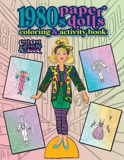 1980s Paper Dolls Coloring and Activity Book - Nadler, Anna