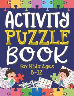 Cover Activity Puzzle Book for Kids Ages 8-12