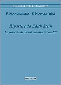 Cover Ripartire da Edith Stein. La scoperta di alcuni manoscritti inediti