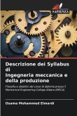 Descrizione dei Syllabus di Ingegneria meccanica e della produzione