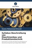 Syllabus Beschreibung von Maschinenbau und Produktionstechnik