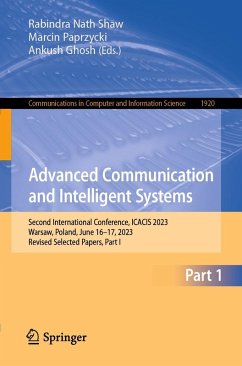 Advanced Communication and Intelligent Systems (eBook, PDF)