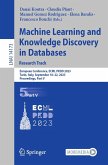Machine Learning and Knowledge Discovery in Databases: Research Track (eBook, PDF)
