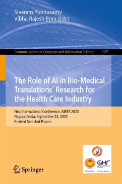 Cover The Role of AI in Bio-Medical Translations' Research for the Health Care Industry (eBook, PDF)