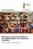 Recueil de CITATIONS et de PROVERBES de Sonson GOSPEL