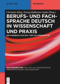 Cover Berufs- und Fachsprache Deutsch in Wissenschaft und Praxis (eBook, ePUB)