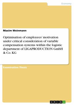 Optimisation of employees’ motivation under critical consideration of variable compensation systems within the logistic department of LIGAPRODUCTION GmbH & Co. KG (eBook, PDF) - Weinmann, Maxim