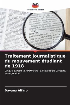 Traitement journalistique du mouvement étudiant de 1918 - Alfaro, Dayana