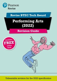 Cover Pearson REVISE BTEC 2022 Tech Award Performing Arts Revision Guide inc online edition - for 2026, 2027 exams