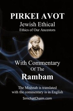 Cover PIRKEI AVOT Jewish Ethical - With Commentary Of The Rambam