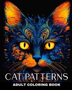 Adult Coloring Book Cat Patterns - Peay, Regina