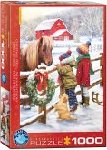 Eurographics 6000-5638 - Christmas Pony, Weihnachtspony, Puzzle, 1000 Teile