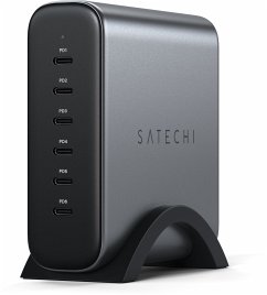 Satechi 200W Type-C 6-Port PD GaN Charger space gray