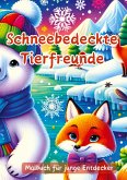 Schneebedeckte Tierfreunde