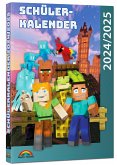 Schülerkalender 2024/2025 mit Minecraft; inklusive Tipps, Tricks & Crafting-Rezepten