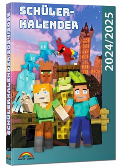 Schülerkalender 2024/2025 mit Minecraft; inklusive Tipps, Tricks & Crafting-Rezepten - Haberkamp, David