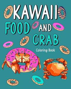 Kawaii Food and Crab Coloring Book - Paperland