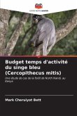 Budget temps d'activité du singe bleu (Cercopithecus mitis)