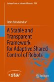 A Stable and Transparent Framework for Adaptive Shared Control of Robots (eBook, PDF)