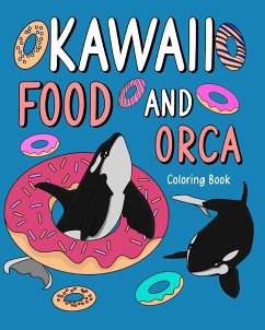 Kawaii Food and Orca Coloring Book - Paperland