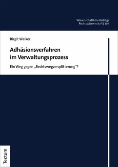 Cover Adhäsionsverfahren im Verwaltungsprozess (eBook, PDF)