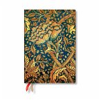 Paperblanks 2025 Weekly Planner Morris Windrush William Morris 12-Month Flexis MIDI Horizontal Elastic Band 176 Pg 100 GSM