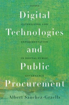 Digital Technologies and Public Procurement - Sanchez-Graells, Albert