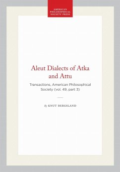 Aleut Dialects of Atka and Attu - Bergsland, Knut
