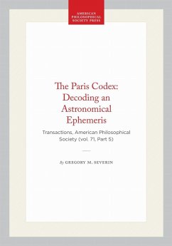 Cover The Paris Codex: Decoding an Astronomical Ephemeris