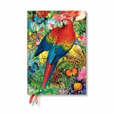 Paperblanks 2025 Weekly Planner Tropical Garden Nature Montages 12-Month MIDI Horizontal Elastic Band 160 Pg 100 GSM