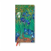 Paperblanks 2025 Weekly Planner Van Gogh Irises Van Gogh Irises 12-Month Slim Horizontal Elastic Band 160 Pg 100 GSM
