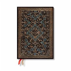 Paperblanks 2025 Weekly Planner French Restoration the Queen Binding 12-Month Flexis MIDI Horizontal Elastic Band 176 Pg 100 GSM