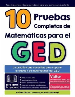 10 pruebas completas de matemáticas para el GED - Nazari, Reza