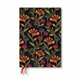 Paperblanks 2025 Daily Planner Wild Flowers Playful Creations 12-Month Flexis MIDI Elastic Band 432 Pg 80 GSM
