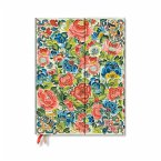 Paperblanks 2025 Weekly Planner Pear Garden Peking Opera Embroidery 12-Month Ultra Horizontal Wrap 160 Pg 100 GSM