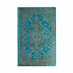 Paperblanks 2024-2025 Weekly Planner Azure Equinoxe 18-Month Flexis Maxi Vertical Elastic Band 224 Pg 80 GSM