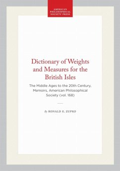 Cover Dictionary of Weights and Measures for the British Isles