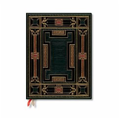 Cover Paperblanks 2025 Daily Planner Onyx Asterales 12-Month Ultra Elastic Band 416 Pg 80 GSM