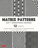 Matrix Patterns Gift Wrapping Papers - 12 Sheets